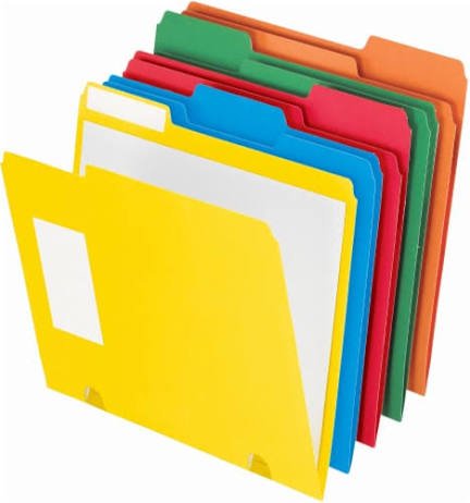 Tabbed File Folder